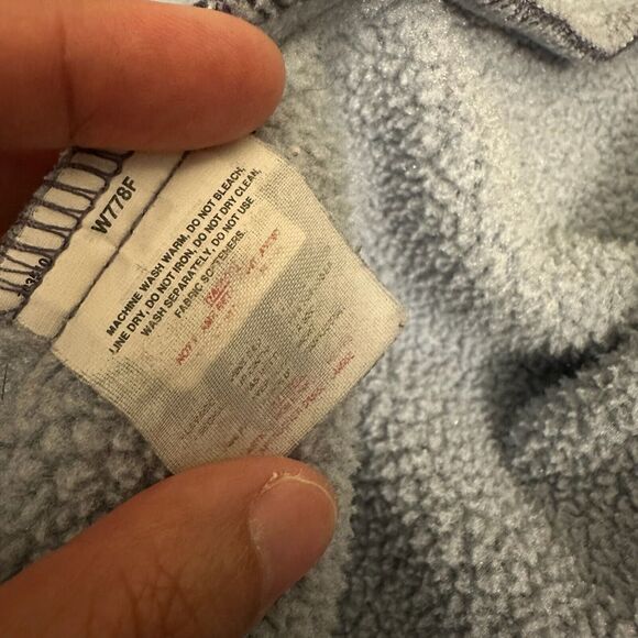 VTG Y2K PATAGONIA SYNCHILLA W's Fleece Full Zip Jacket Grayish Purple USA MADE - Picture 9 of 12